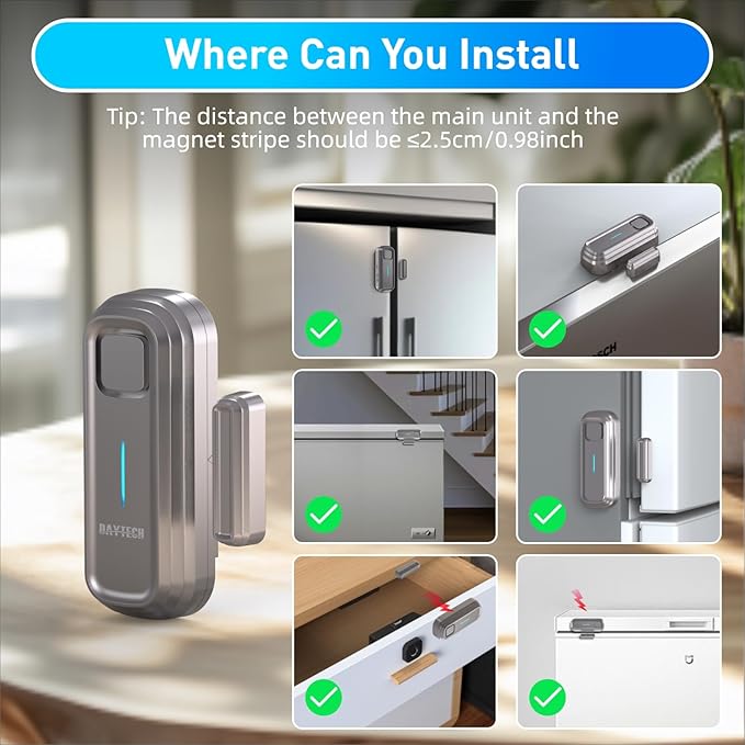 Daytech Refrigerator & Freezer Door Alarm (5PCS)