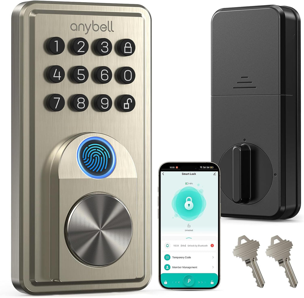 Fingerprint Door Lock ANYBELL Keyless Entry Deadbolt with Electronic Keypad