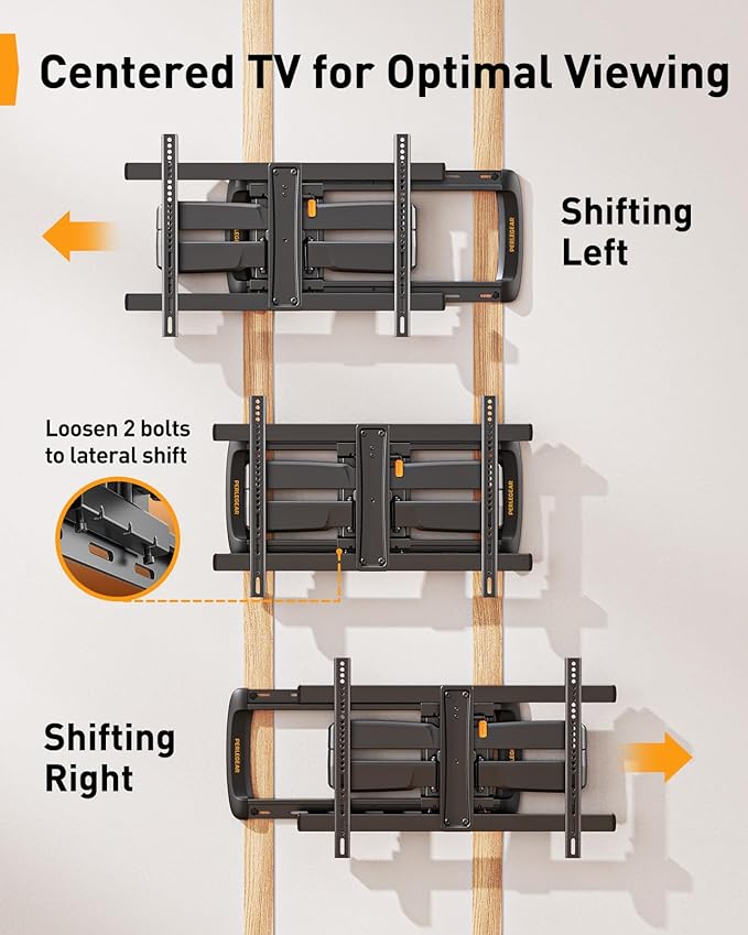 Perlegear Full Motion Sliding TV Wall Mount