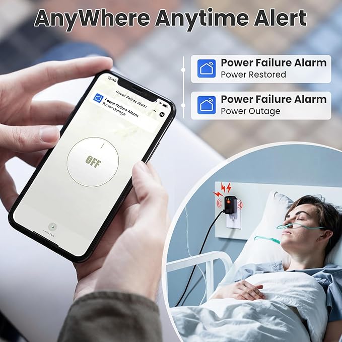 Power Failure Alarm WiFi, Smart Power Outage Alarm