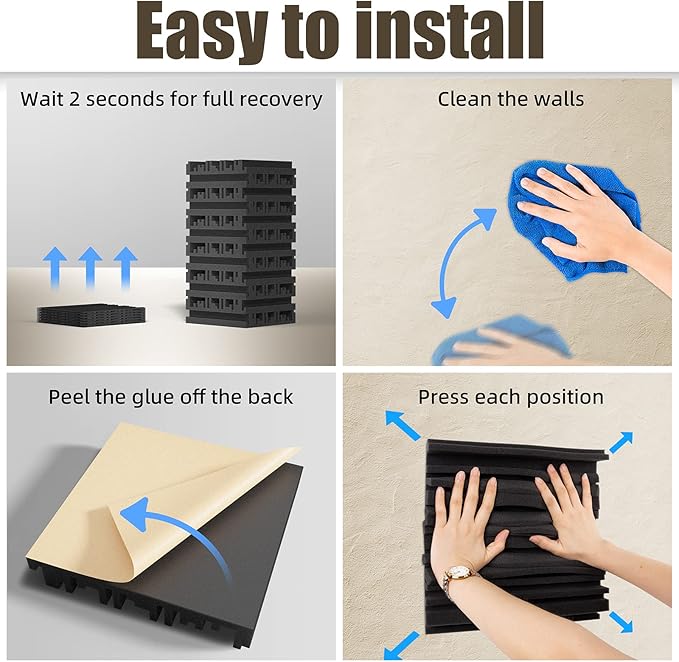 30 Pack Sound Proof Foam Panels