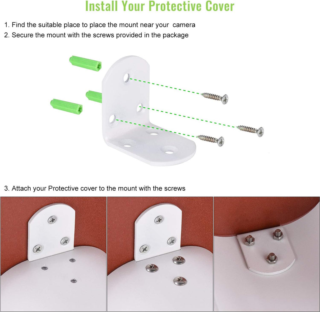 universal sun rain shade camera cover shield,protective roof, package contents