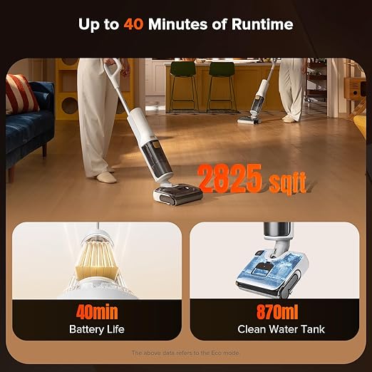 roborock F25 GT Set Wet Dry Vacuum Mop, Wet Dry Vacuum Cleaner Cordless