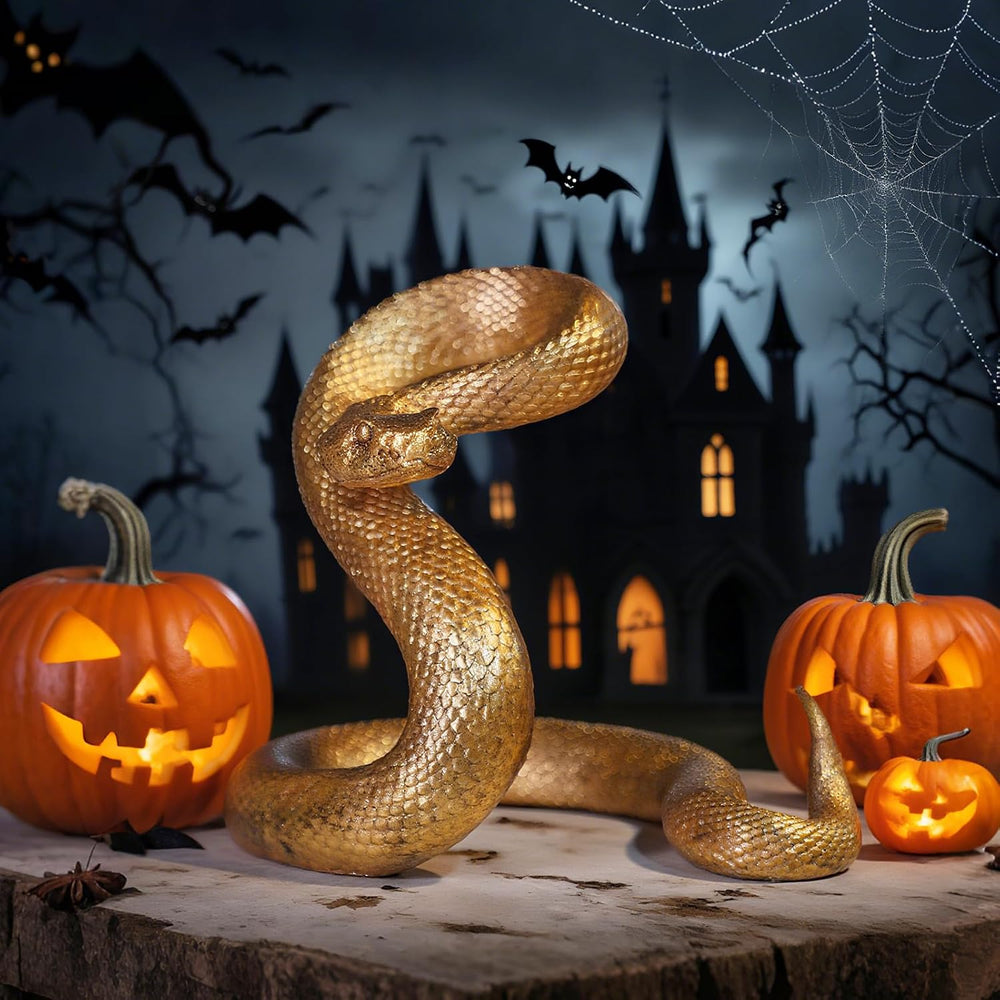 Guichifun Snake Statue Decor Halloween Decoration Collectible Figurines