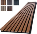 NeatiEase Wood Panels for Wall, 4-Piece 96" x 12.6" Soundproof Wood Slat Wall
