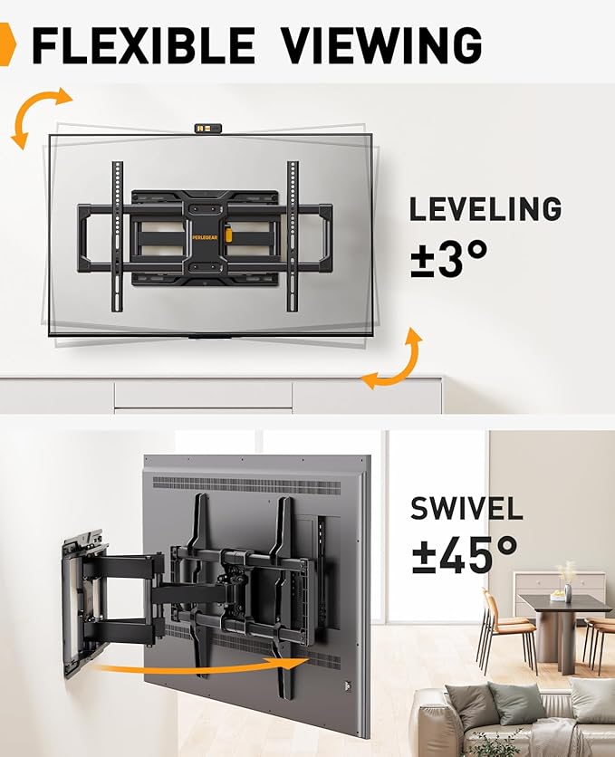 Perlegear Full Motion TV Wall Mount
