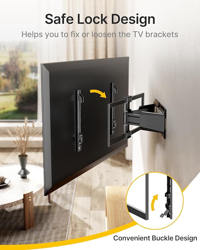 monTEK Heavy Duty Ultra Slim TV Wall Mount