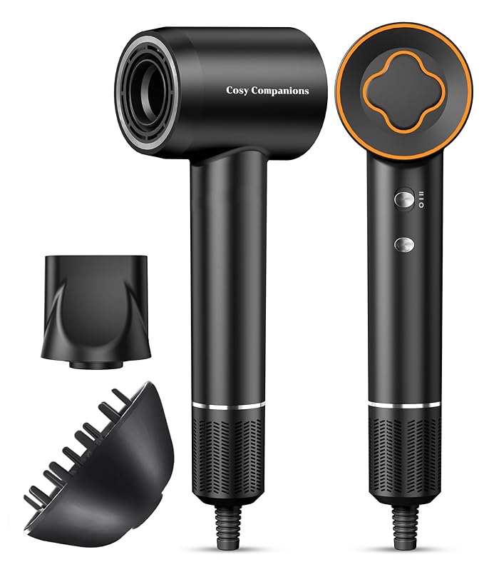 Cosy Companions High-Speed Ionic Hair Dryer, 150000 RPM Brushless Motor