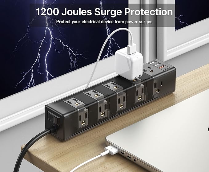 CCCEI Standing Desk Clamp Power Strip