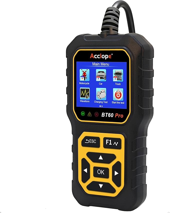 Acclope BT60 Pro Car Battery Tester, Digital Analyzer