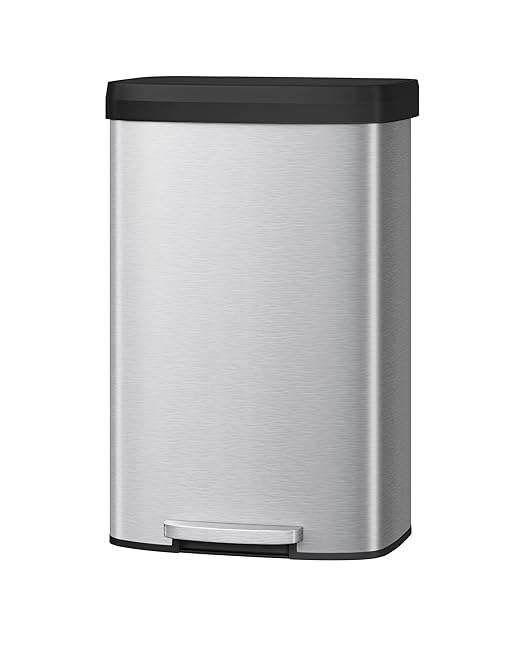 Garvee 21 gal / 80 L Stainless Steel Trash Can