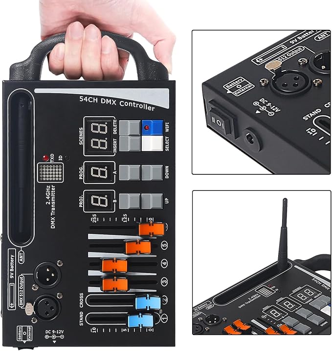 DMX Lighting Console, 54 Channels DMX Controller