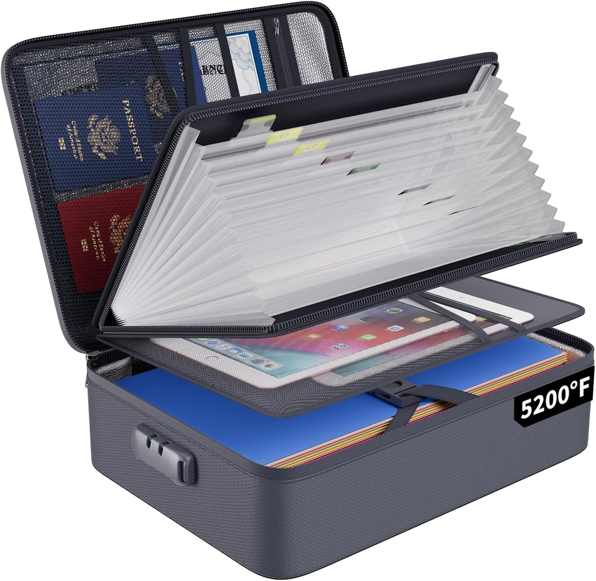 ENGPOW 5200℉ Fireproof File Organizer Bag