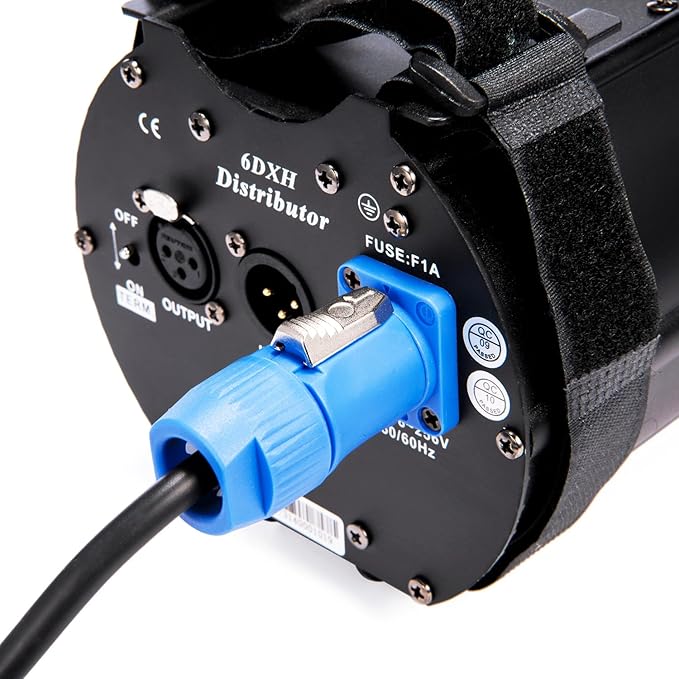 MFL. DMX Splitter with One Input 6-Way Distributor 3-Pin Xlr Separate Dmx