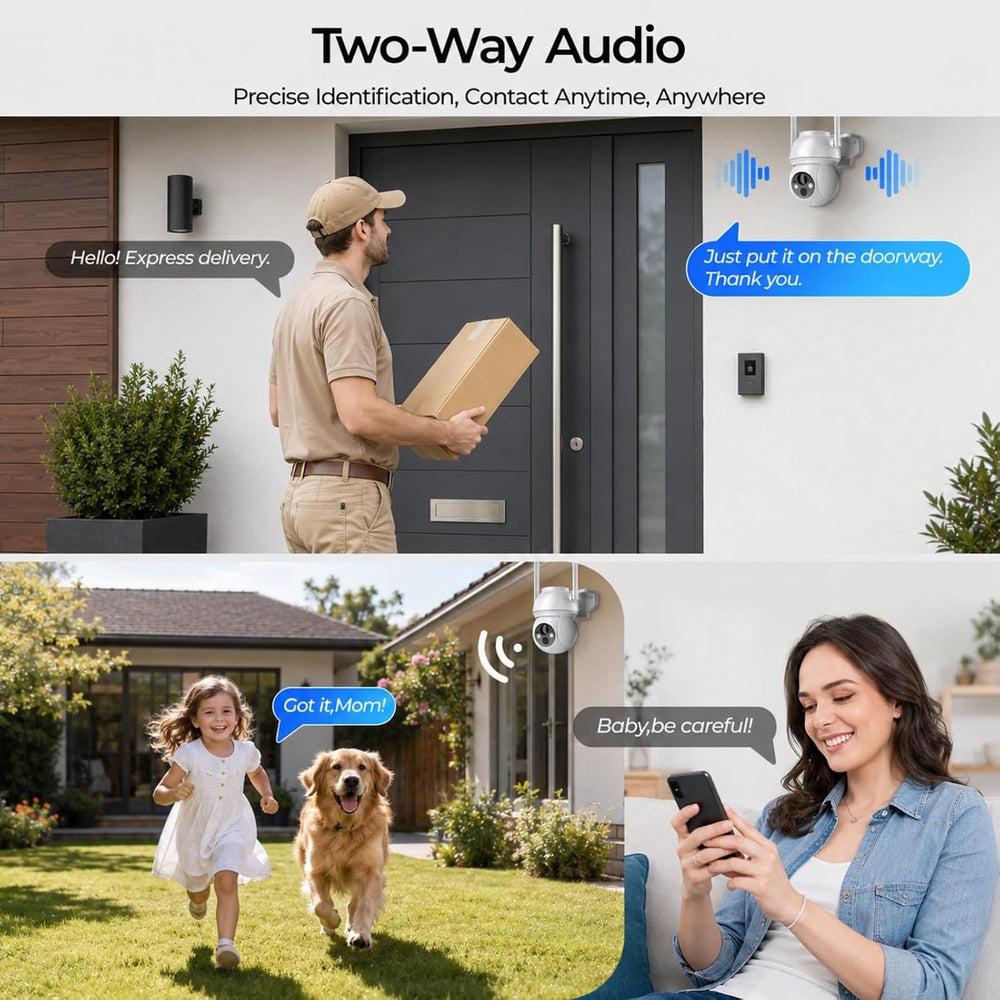 Add One on Solar Security Camera System, 2K Video