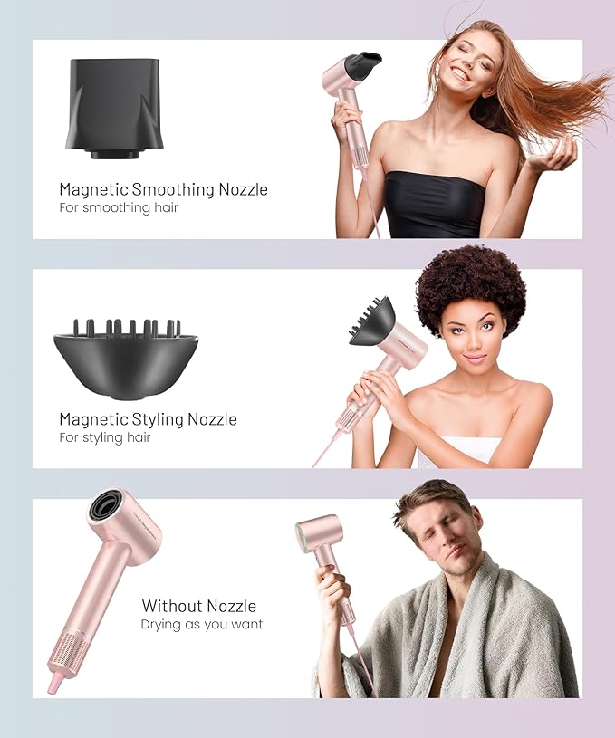 Cosy Companions High-Speed Ionic Hair Dryer, 150000 RPM Brushless Motor