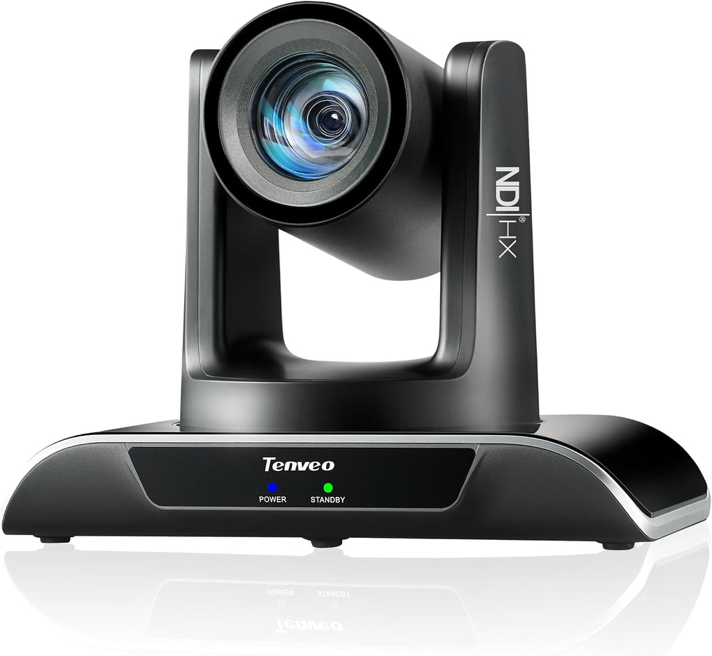 Tenveo NDI PTZ Camera AI Humanoid & Face Auto-Tracking, HDMI/LAN/USB3.0 PoE PTZ