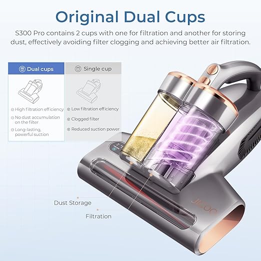 JIGOO S300 PRO Mattress Vacuum Cleaner