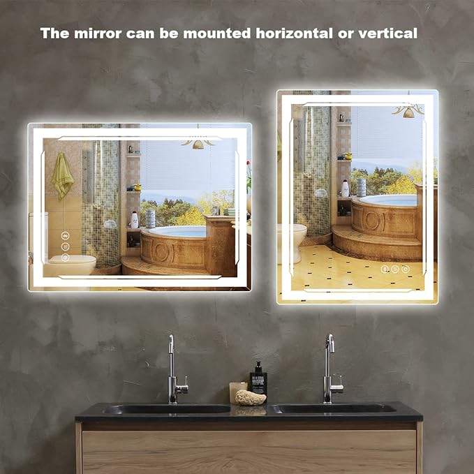24''X32'' LED Bathroom Mirror