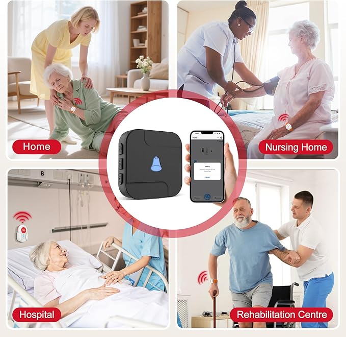 CallToU Wi-Fi Wireless Caregiver Pager Call Button