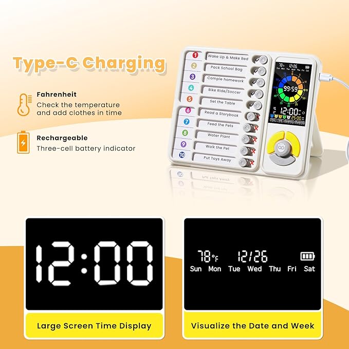 5 IN 1 Visual Timer for Kids/Adults