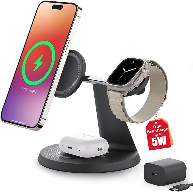 3 in 1 Wireless Charging Station