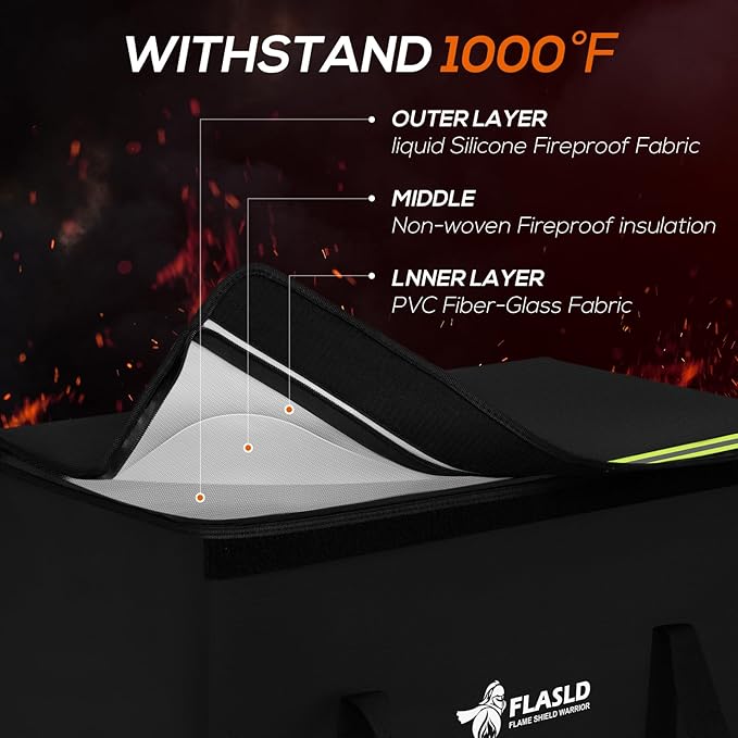 FLASLD Large Fireproof Lipo Bag
