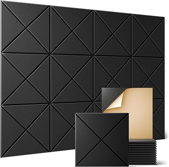 Sonicism 12 Pack X-Lined Acoustic Panels