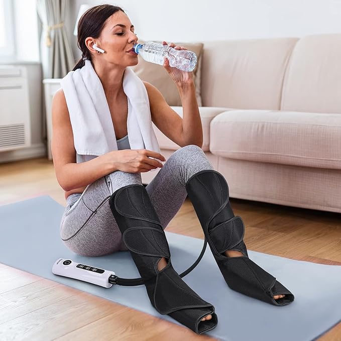CINCOM Leg Massager for Circulation and Pain Relief, Air Compression Calf Foot