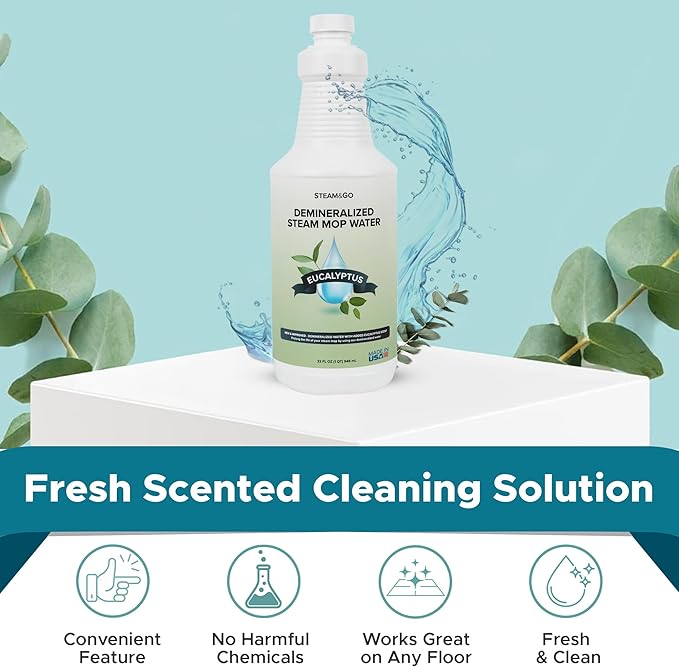 Steam & Go Demineralized Water Cleaning Solution (Pack of 6)