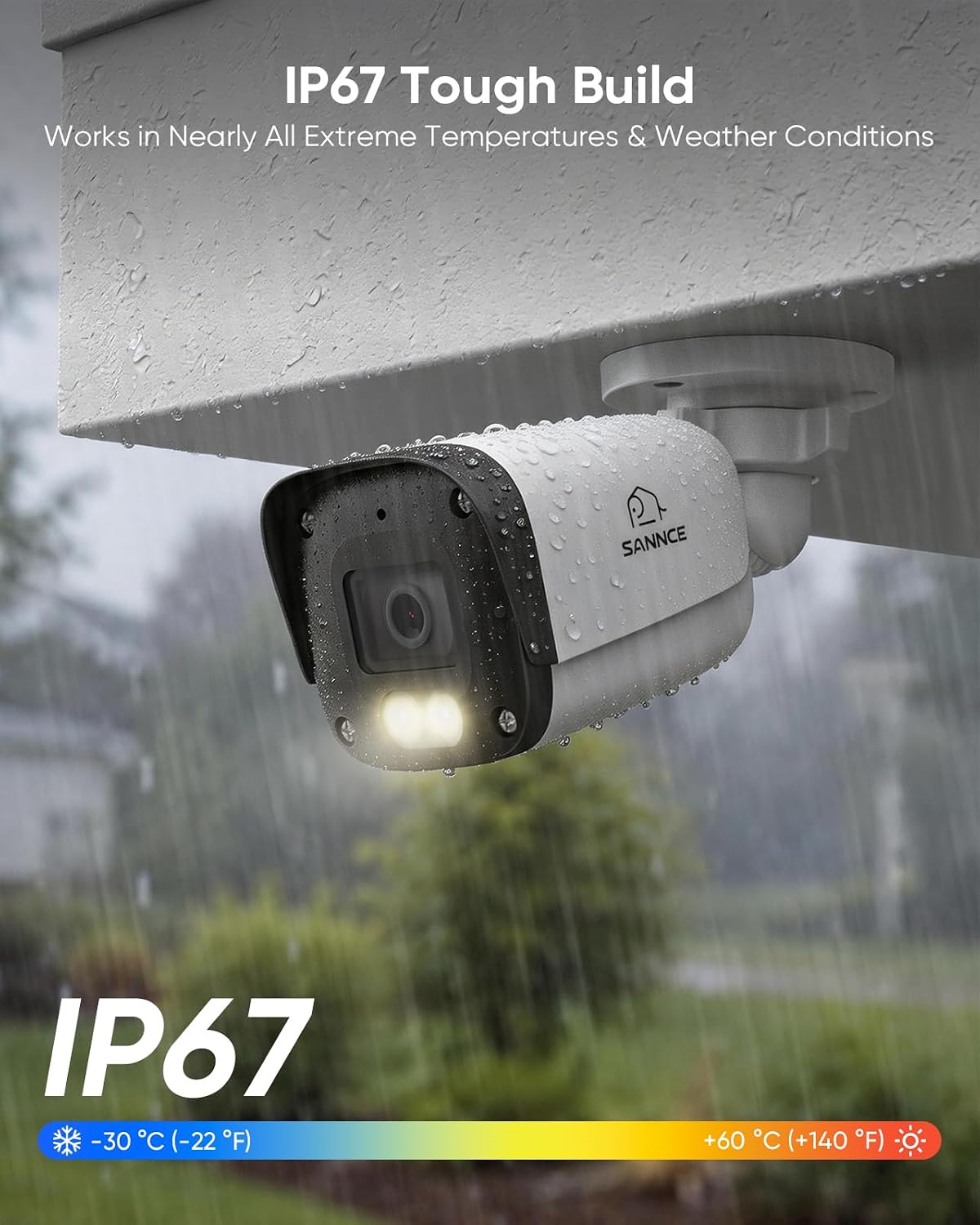 sannce 4k 8mp full color night vision poe, view 9