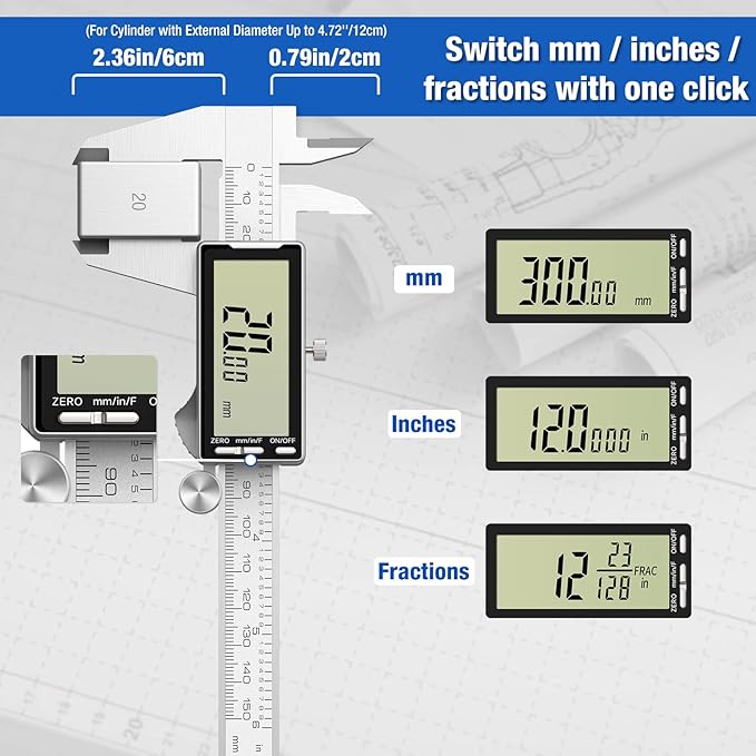 Raynesys Digital Caliper 12 Inch