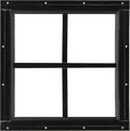 Shed Windows and More 12" x 12" Shed Windows Aluminum Black Flush