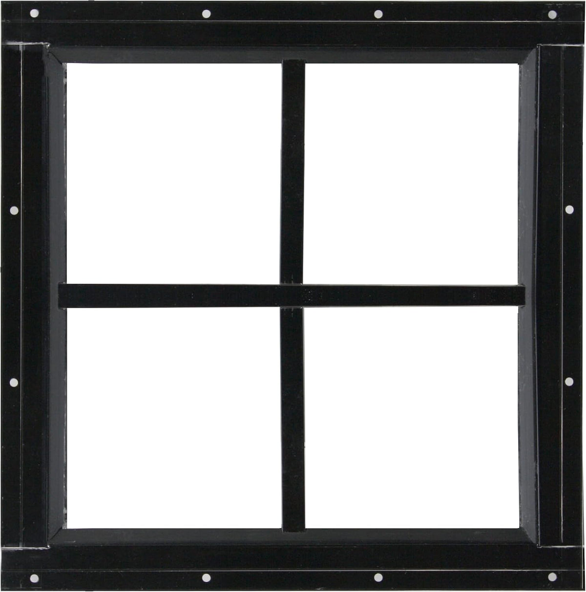 Shed Windows and More 12" x 12" Shed Windows Aluminum Black Flush