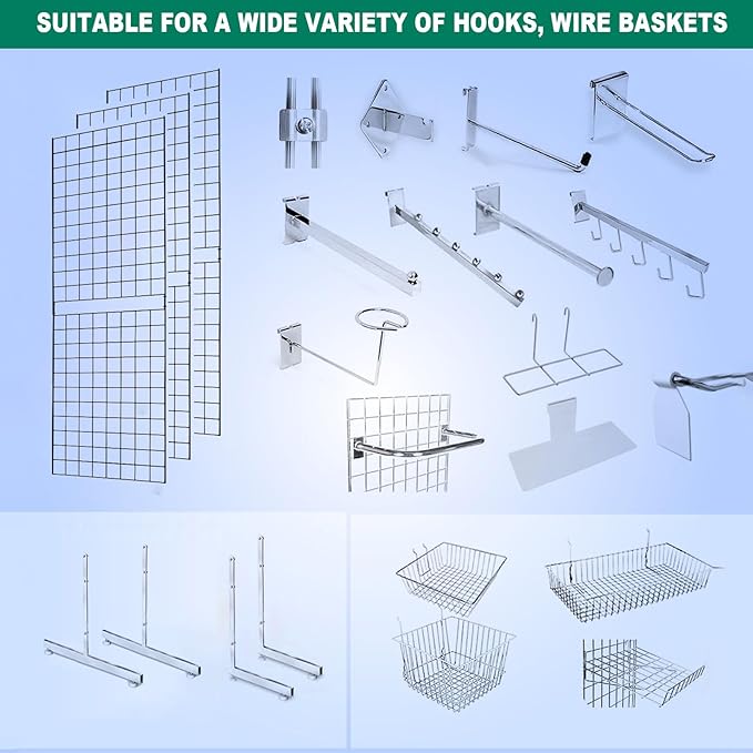 7RiversART Grid Wall Commercial Grade Grid Panels Heavy Duty Panel (Pack of 4)