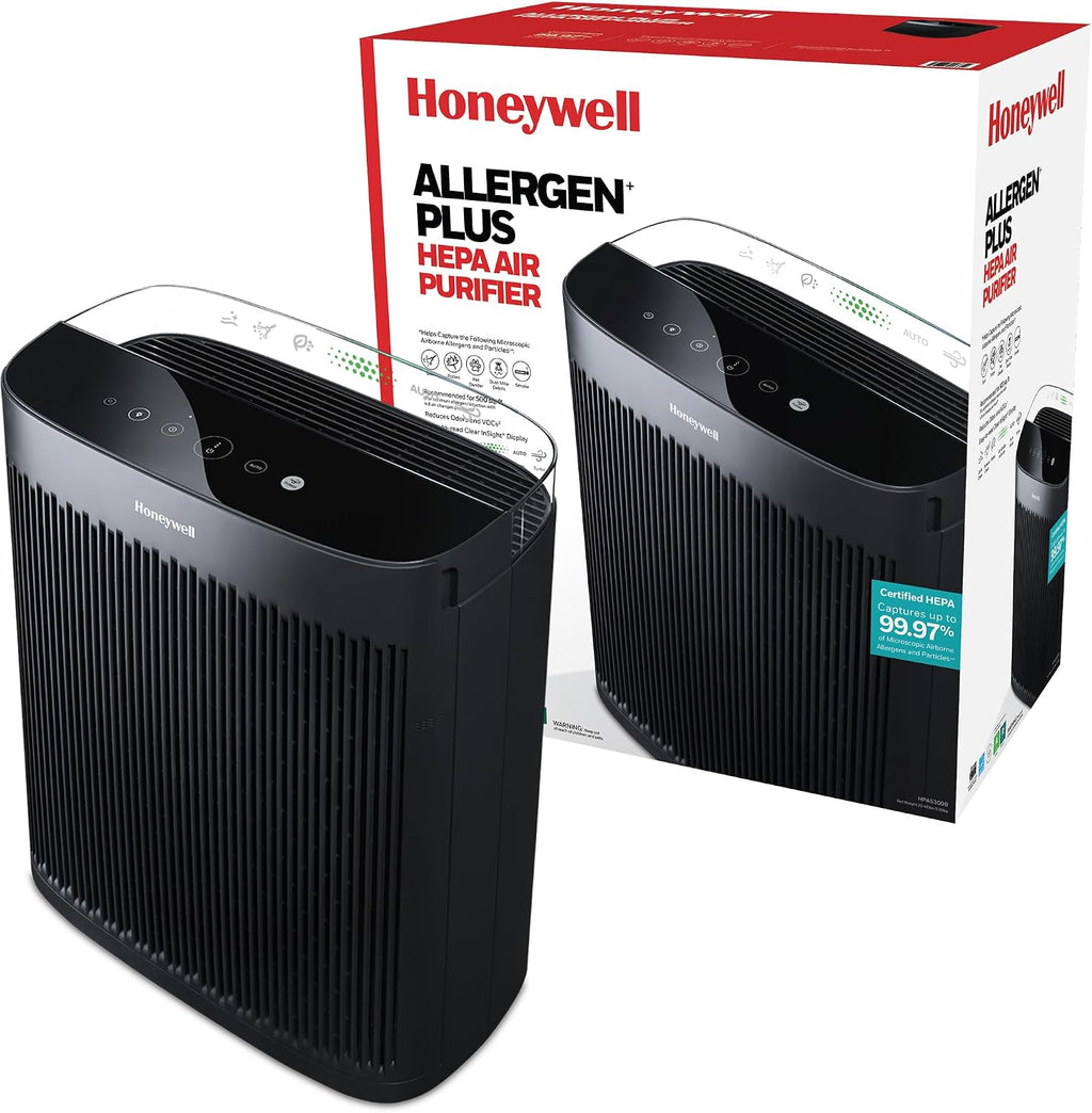 Honeywell HEPA Air Purifier for Home, 2423 Ft² Rooms in 1 hour, Air Quality