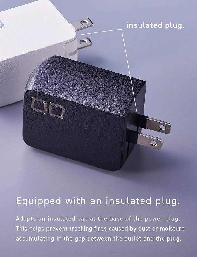 CIO 65W USB C Charger Block, Max 67W GaN Fast Charging Brick w/Dual Type-C