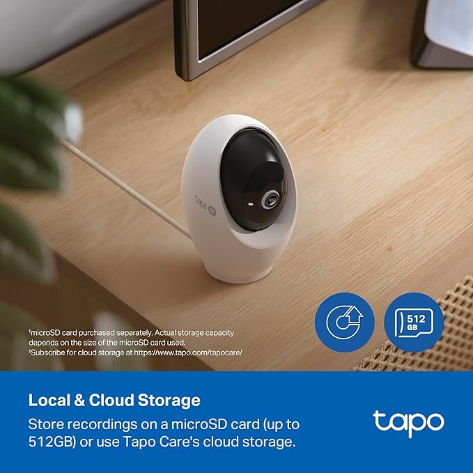 Tapo 4K Pan/Tilt Indoor Security Camera