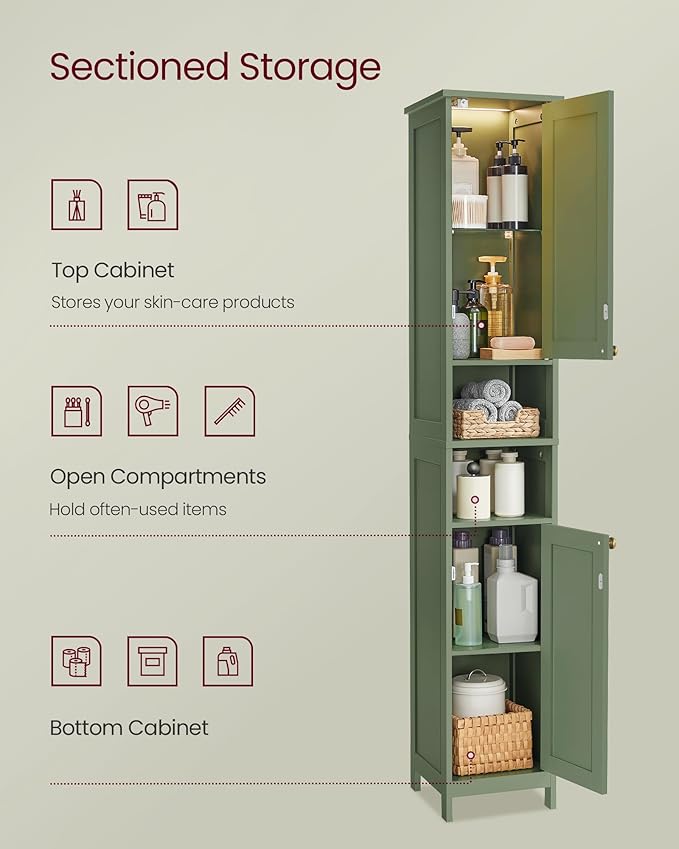 VASAGLE Tall Storage Cabinet