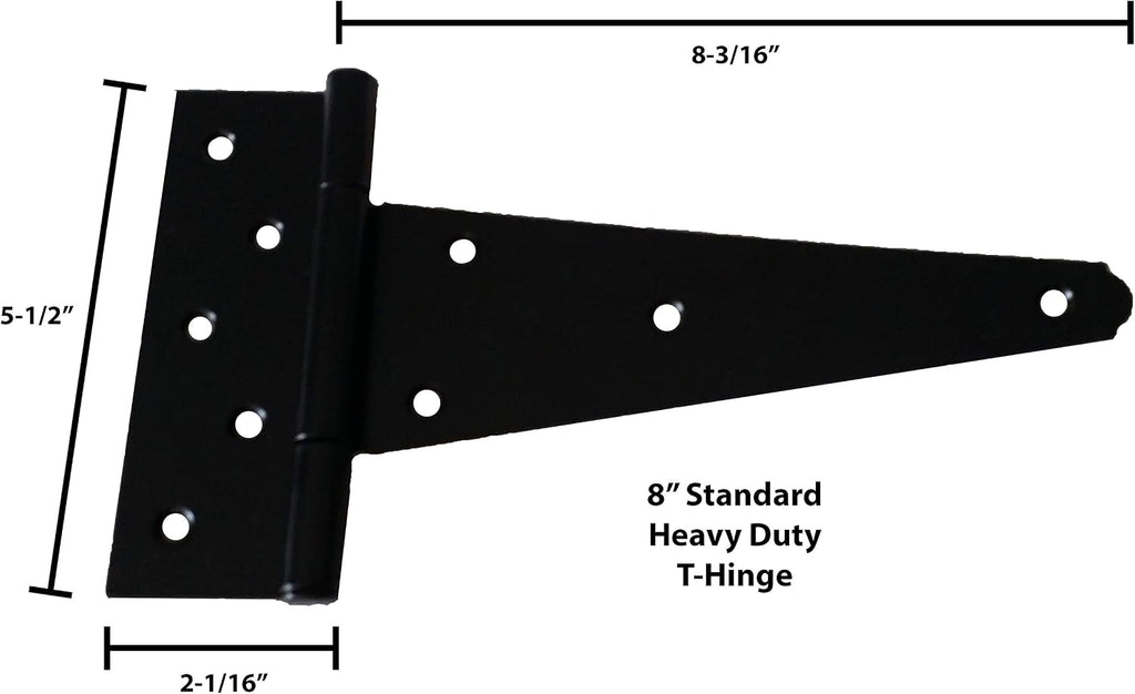 shed windows and more t hinges 8" strap shown in use
