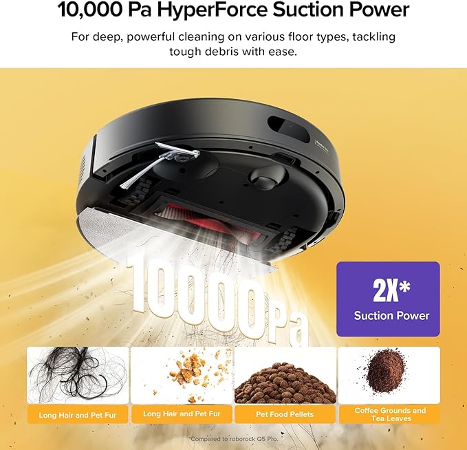 roborock Q7 M5+ Robot Vacuum and Mop, Upgraded from Q5 Max+, 10000Pa Suction