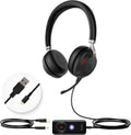 Yealink UH38 Bluetooth USB Wired Headset, Work Headset