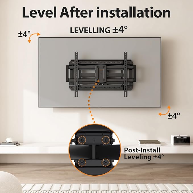 IWORKBOARD Full Motion 75 85 86 90 97'' TV Wall Mount Bracket, Loads 150 lbs