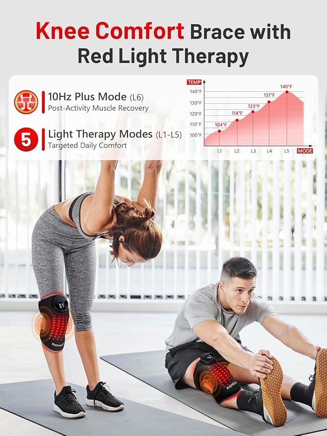 ROMISA Red Light Therapy Knee Brace