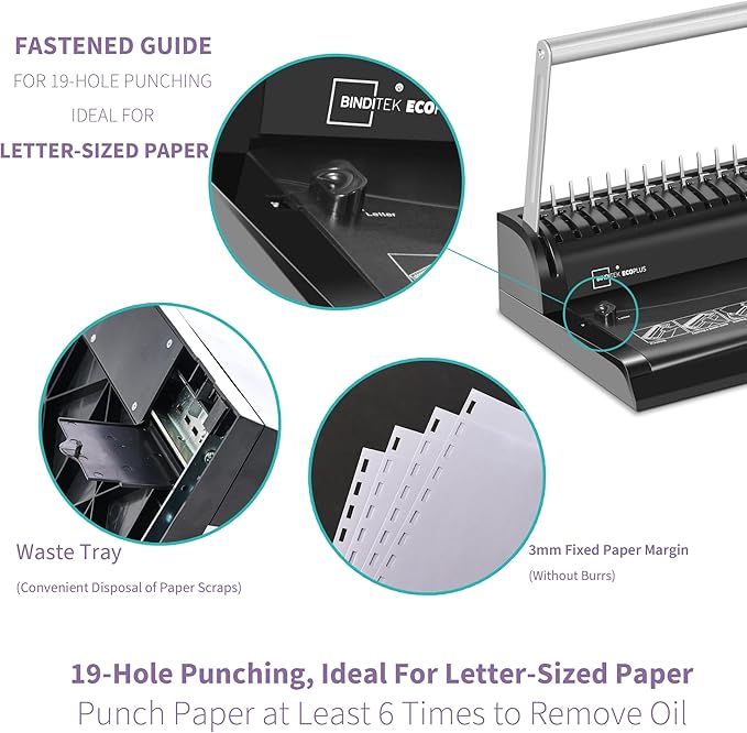 Binditek Binding Machine, 145 Sheets, Comb Binder Machines