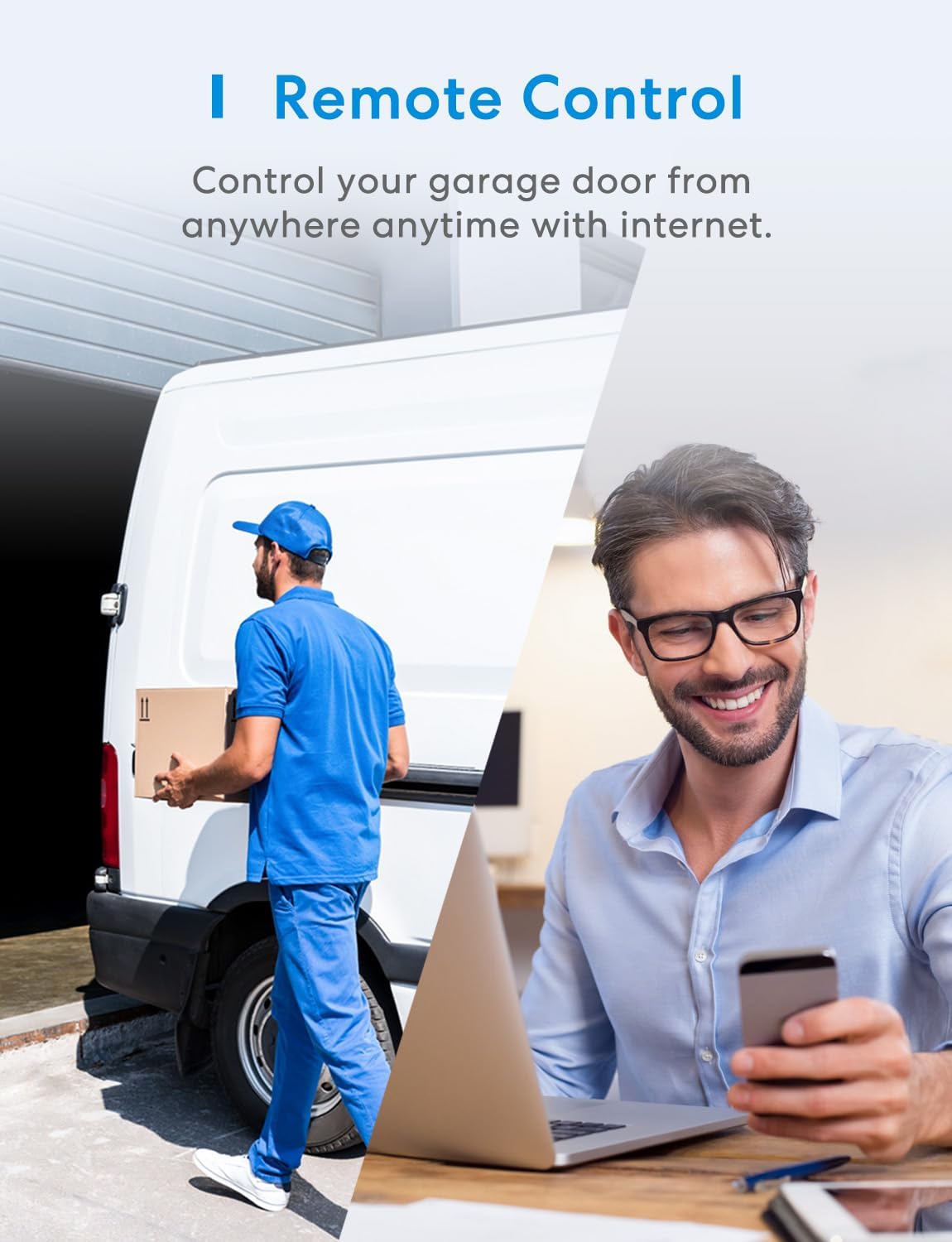 meross smart garage door opener remote with external, package contents