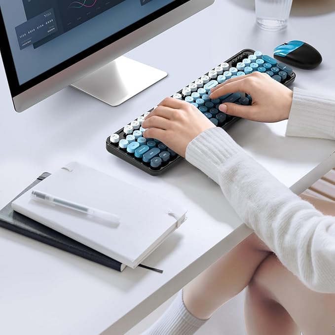 MOFII Wireless Keyboard and Mouse Combo, Full Size 2.4G Plug and Play