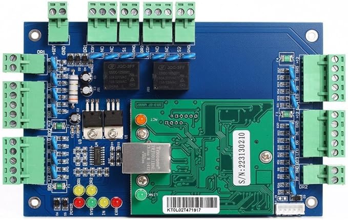 MENGQI-CONTROL TCP/IP 2 Doors Access Control System Kits Metal Push Release
