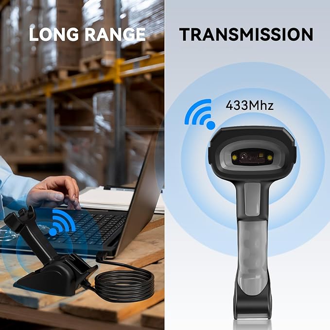 Alacrity Long-Range Scanning Industrial Barcode Scanner, 1D/2D Symbologies
