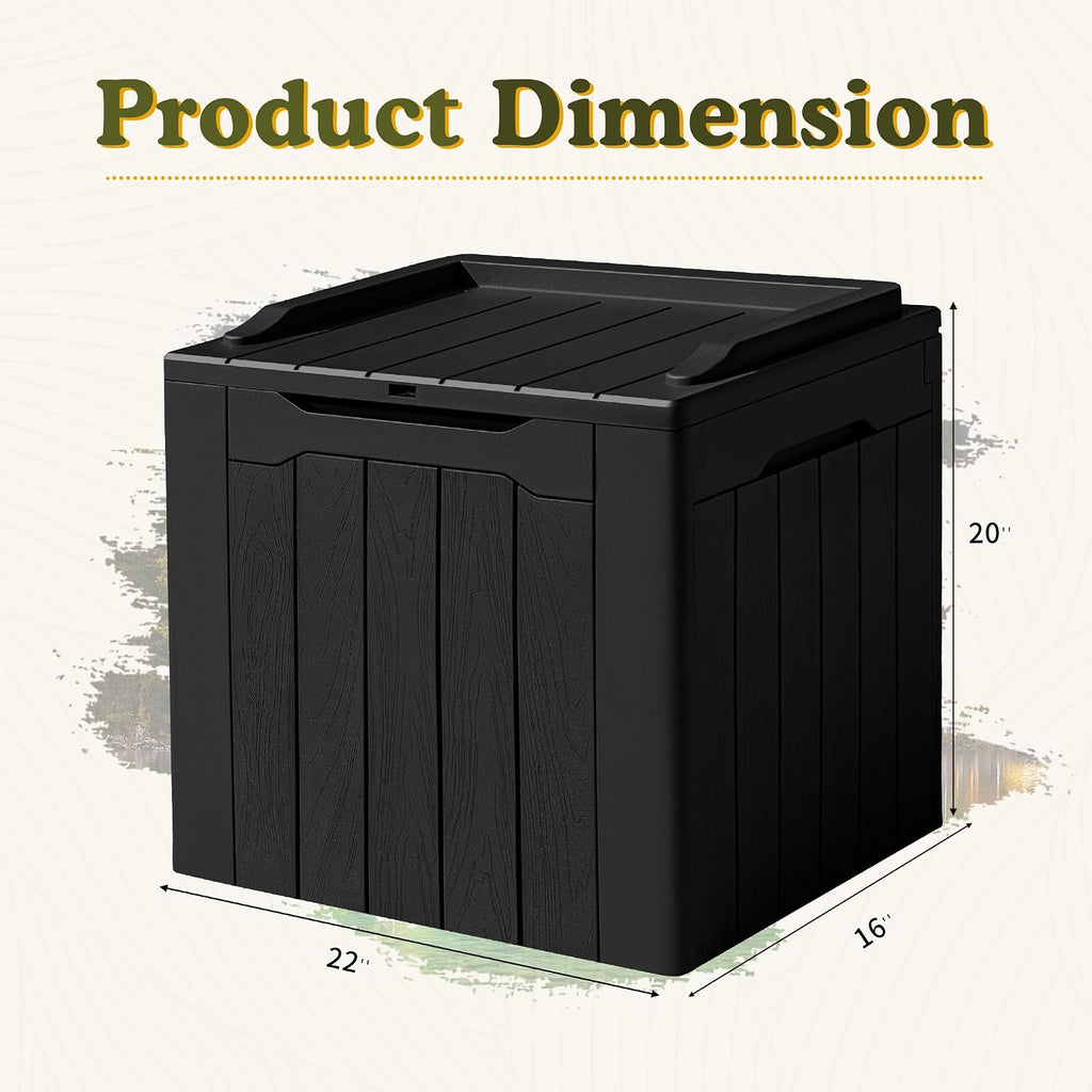 devoko 31 gallon waterproof outdoor storage box resin, package contents
